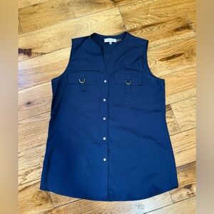 Calvin Klein Navy Blue Tank Top